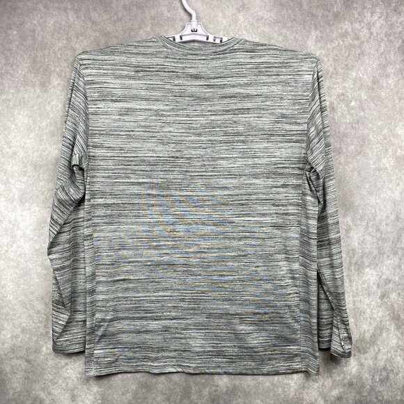 Nike Dri-Tit T-Shirt Elite Mens Large Gray Sleeve Swoosh Athletic Cut Gym - Picture 2 of 11